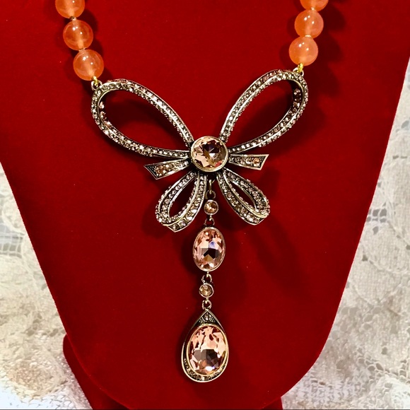 SOLD Heidi Daus LaBella Bow Crystal Necklace NIB - Picture 7 of 10